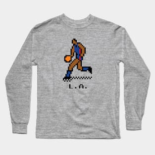 8-Bit Basketball - Los Angeles Long Sleeve T-Shirt